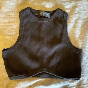 Whitefox black cropped tank